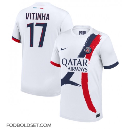 Paris Saint-Germain Vitinha #17 Udebanetrøje 2024-25 Kortærmet